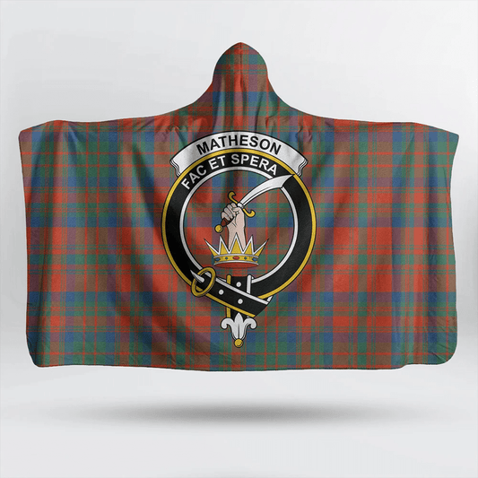 MacInnes Ancient Tartan Crest Hooded Blanket