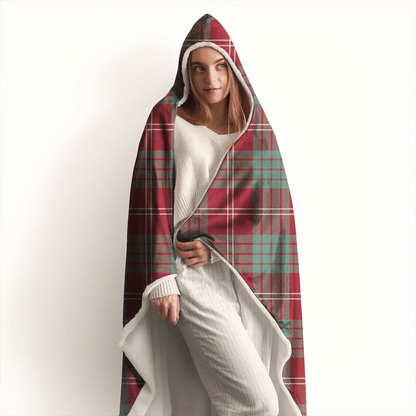 Crawford Modern Tartan Crest Hooded Blanket