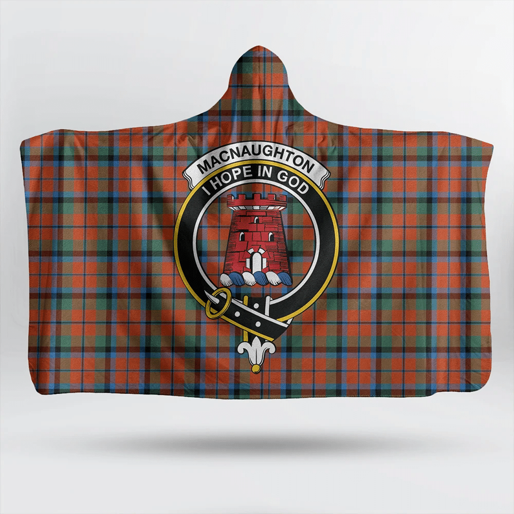 Watson Modern Tartan Crest Hooded Blanket