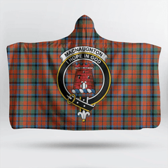 Watson Modern Tartan Crest Hooded Blanket