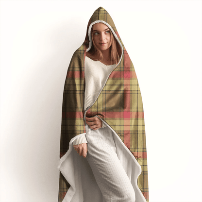 Wallace Weathered Tartan Crest Hooded Blanket