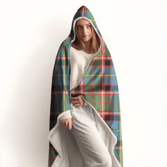 Morrison Red Ancient Tartan Crest Hooded Blanket