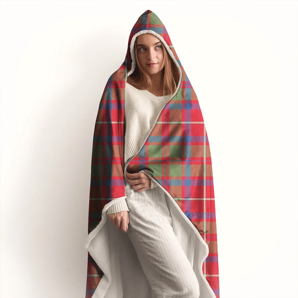 Matheson Ancient Tartan Crest Hooded Blanket