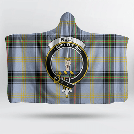 Bell of the Borders Tartan Crest Hooded Blanket