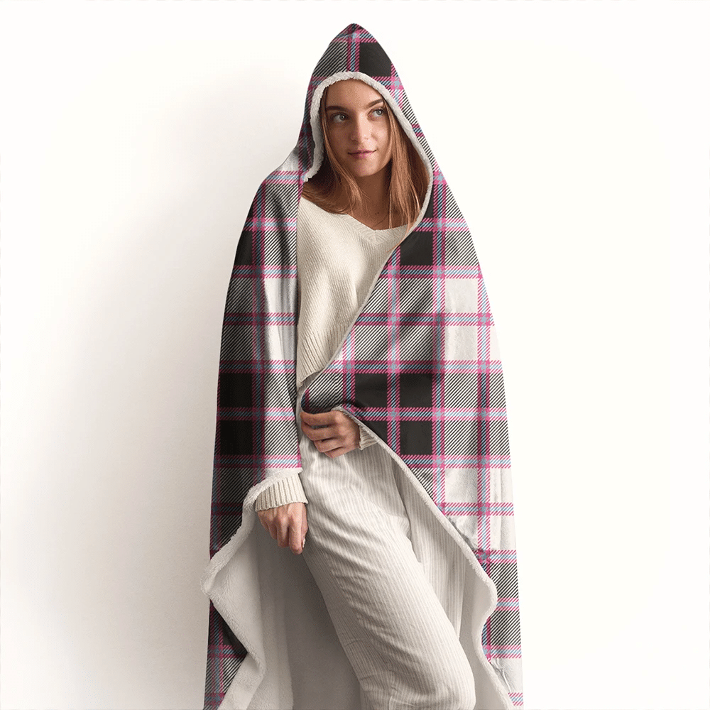 MacDonnell of Glengarry Modern Tartan Crest Hooded Blanket
