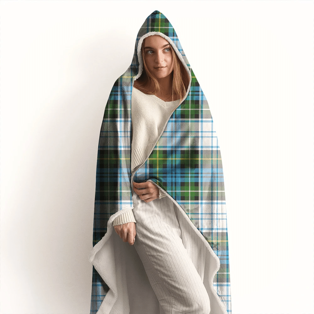 Campbell Dress Ancient Tartan Crest Hooded Blanket