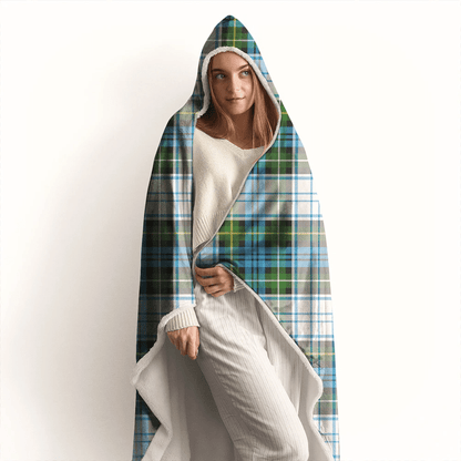 Campbell Dress Ancient Tartan Crest Hooded Blanket