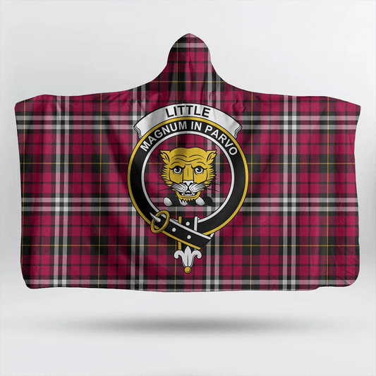 Little Tartan Crest Hooded Blanket