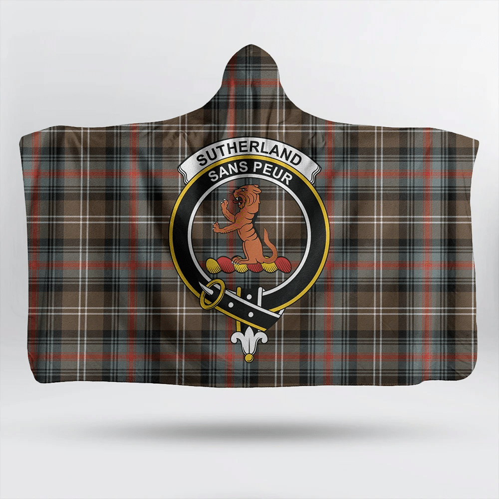 Munro Modern Tartan Crest Hooded Blanket