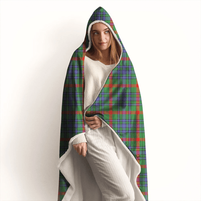 Aiton Tartan Crest Hooded Blanket