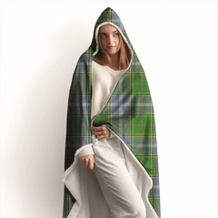 MacNaughton Modern Tartan Crest Hooded Blanket