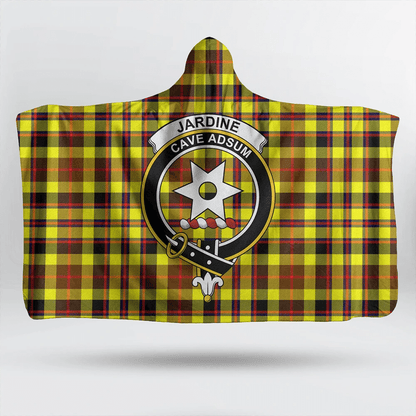 Jardine Tartan Crest Hooded Blanket