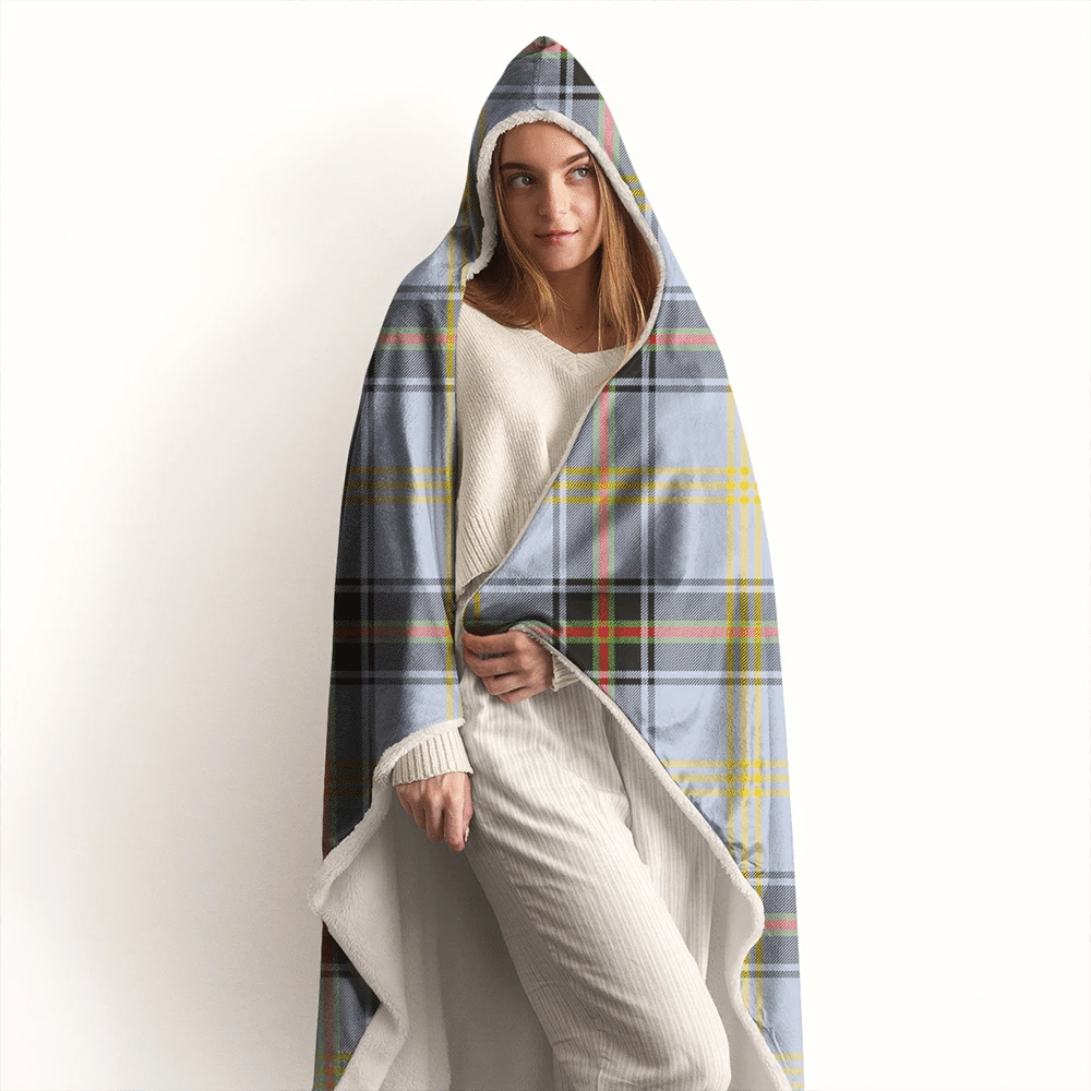 Bell of the Borders Tartan Crest Hooded Blanket