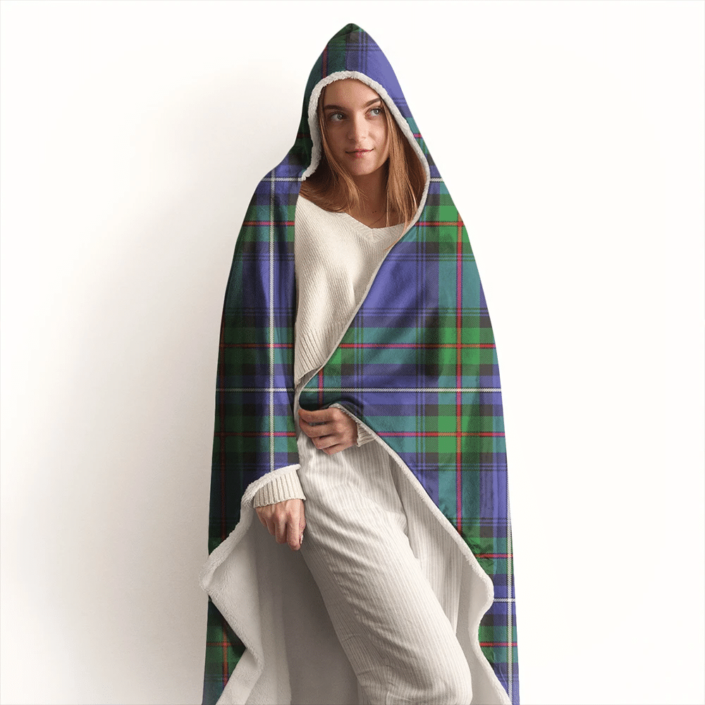 MacPherson Dress Modern Tartan Crest Hooded Blanket