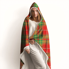 Burnett Ancient Tartan Crest Hooded Blanket