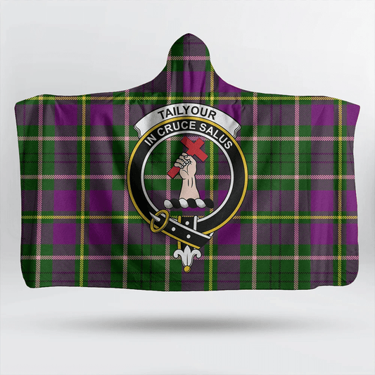 Murray of Atholl Ancient Tartan Crest Hooded Blanket