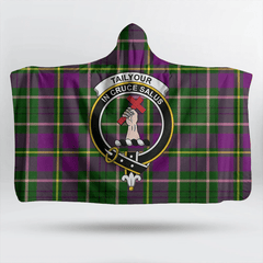 Murray of Atholl Ancient Tartan Crest Hooded Blanket