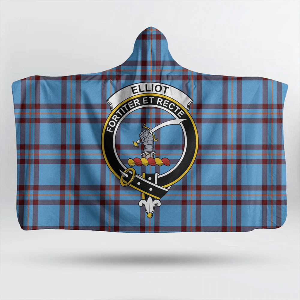 Elliot Ancient Tartan Crest Hooded Blanket