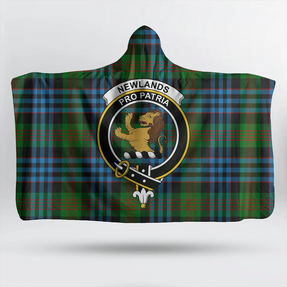 MacLean of Duart Modern Tartan Crest Hooded Blanket