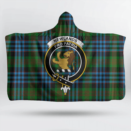 MacLean of Duart Modern Tartan Crest Hooded Blanket