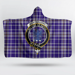 MacLeod of Lewis Modern Tartan Crest Hooded Blanket