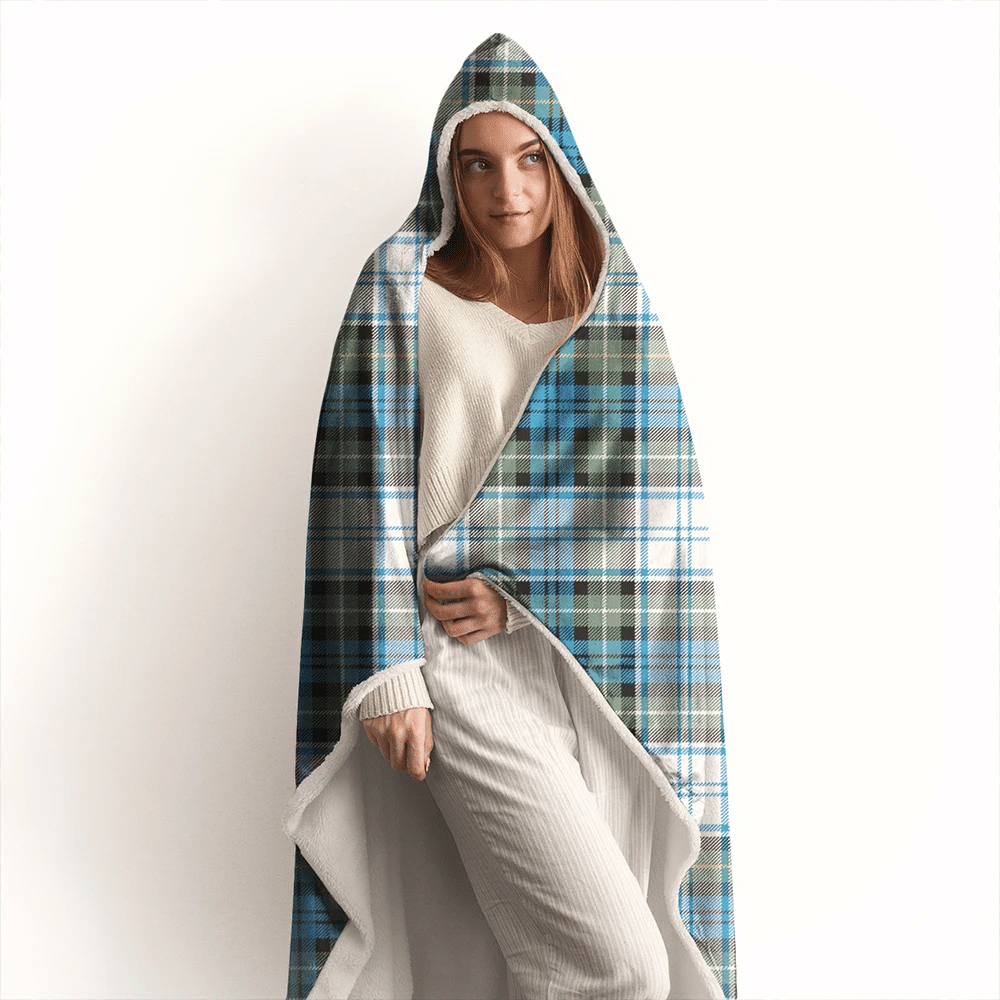 Campbell Dress Tartan Crest Hooded Blanket