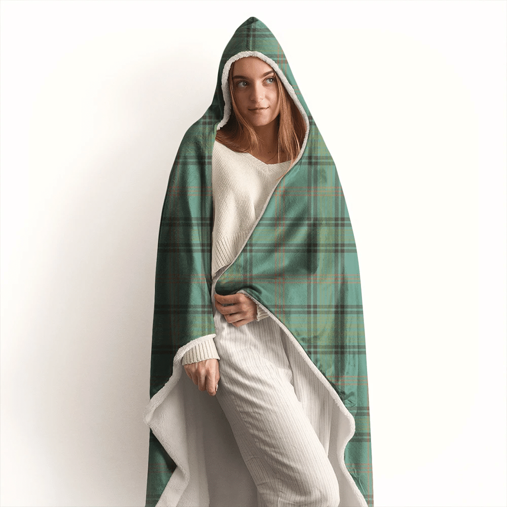 MacRae Ancient Tartan Crest Hooded Blanket