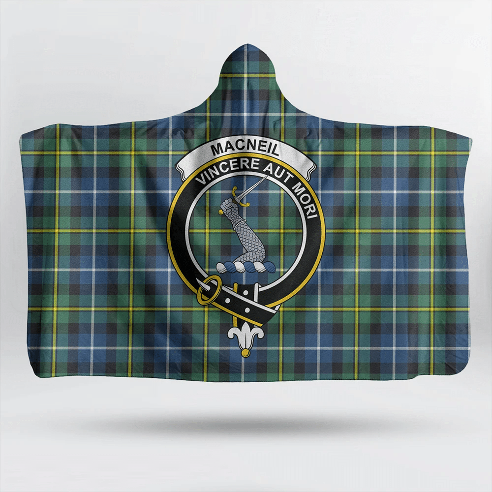 Wemyss Modern Tartan Crest Hooded Blanket