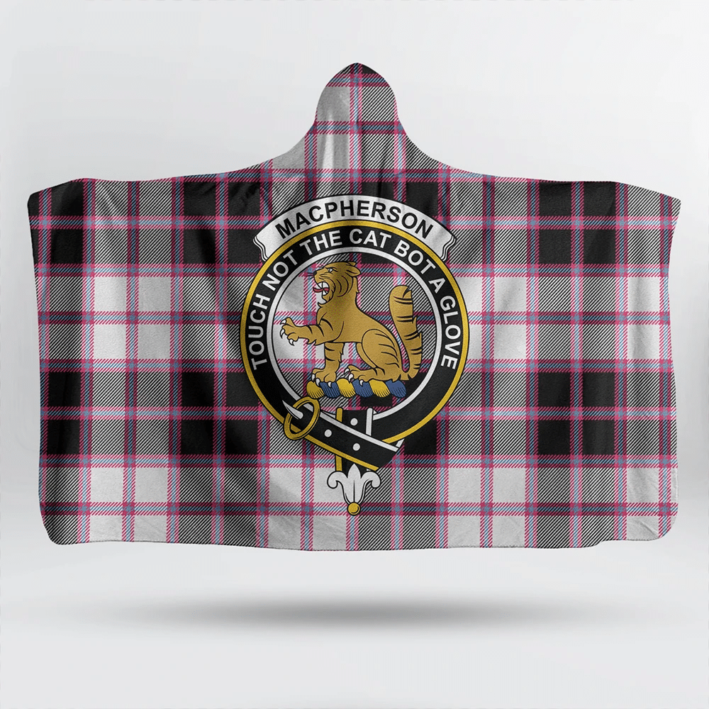 MacDonnell of Glengarry Modern Tartan Crest Hooded Blanket