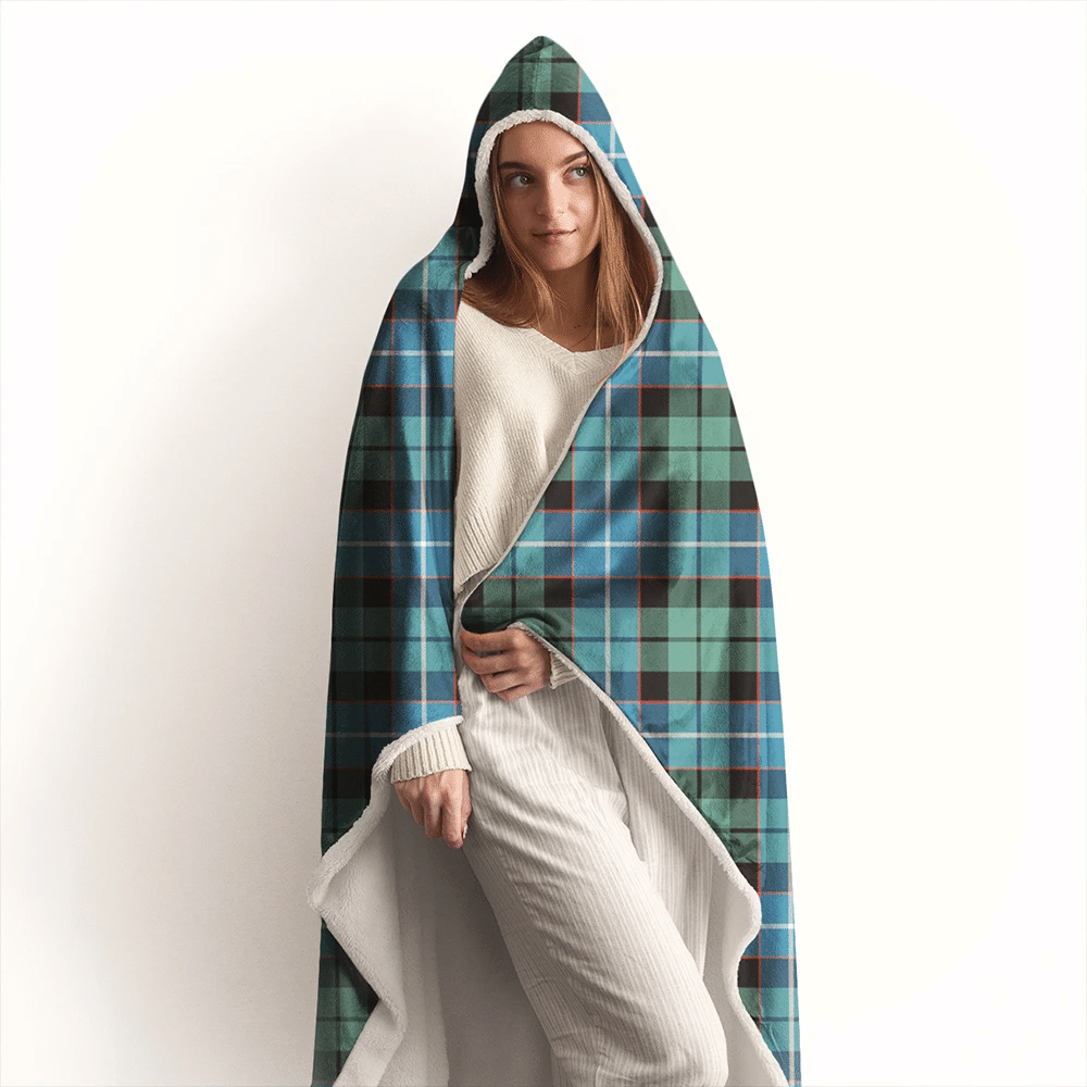 Galbraith Ancient Tartan Crest Hooded Blanket