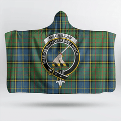 Urquhart Modern Tartan Crest Hooded Blanket