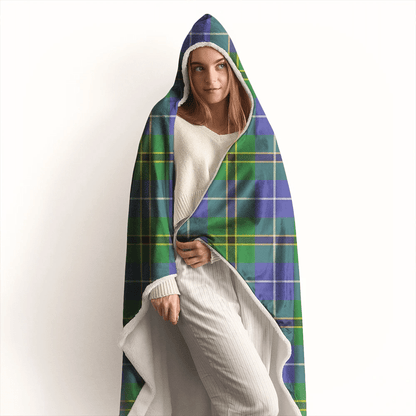 Nairn Tartan Crest Hooded Blanket