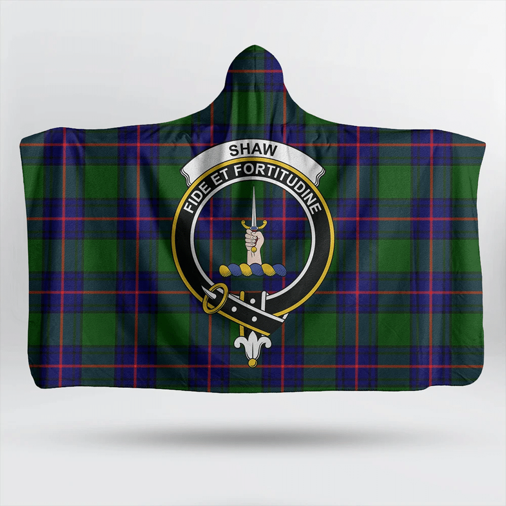 Marjoribanks Tartan Crest Hooded Blanket