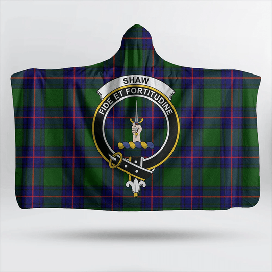 Marjoribanks Tartan Crest Hooded Blanket