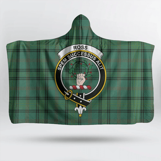 MacRae Ancient Tartan Crest Hooded Blanket