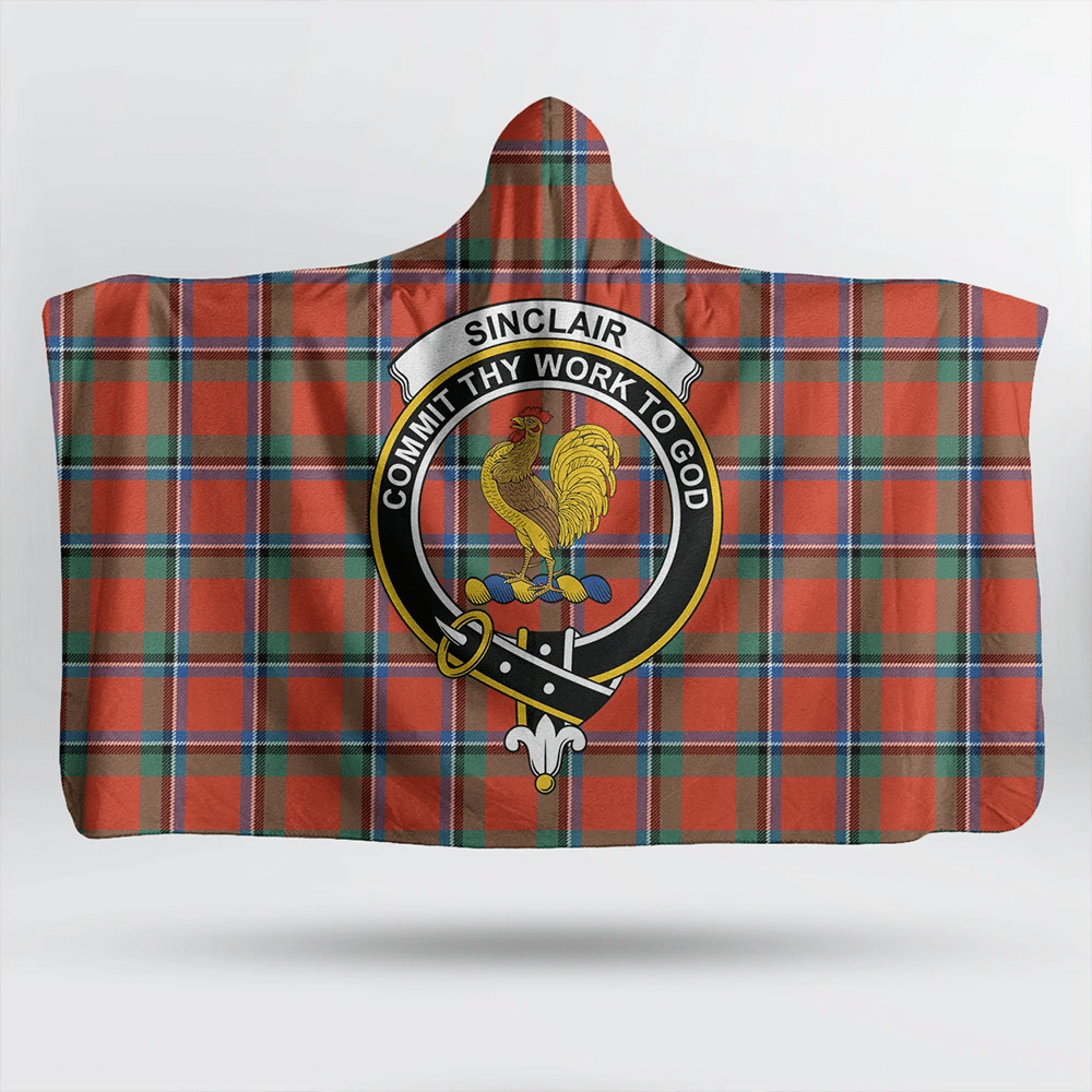 Matheson Hunting Ancient Tartan Crest Hooded Blanket