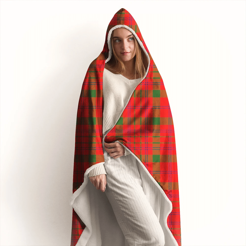 Ramsay Blue Ancient Tartan Crest Hooded Blanket