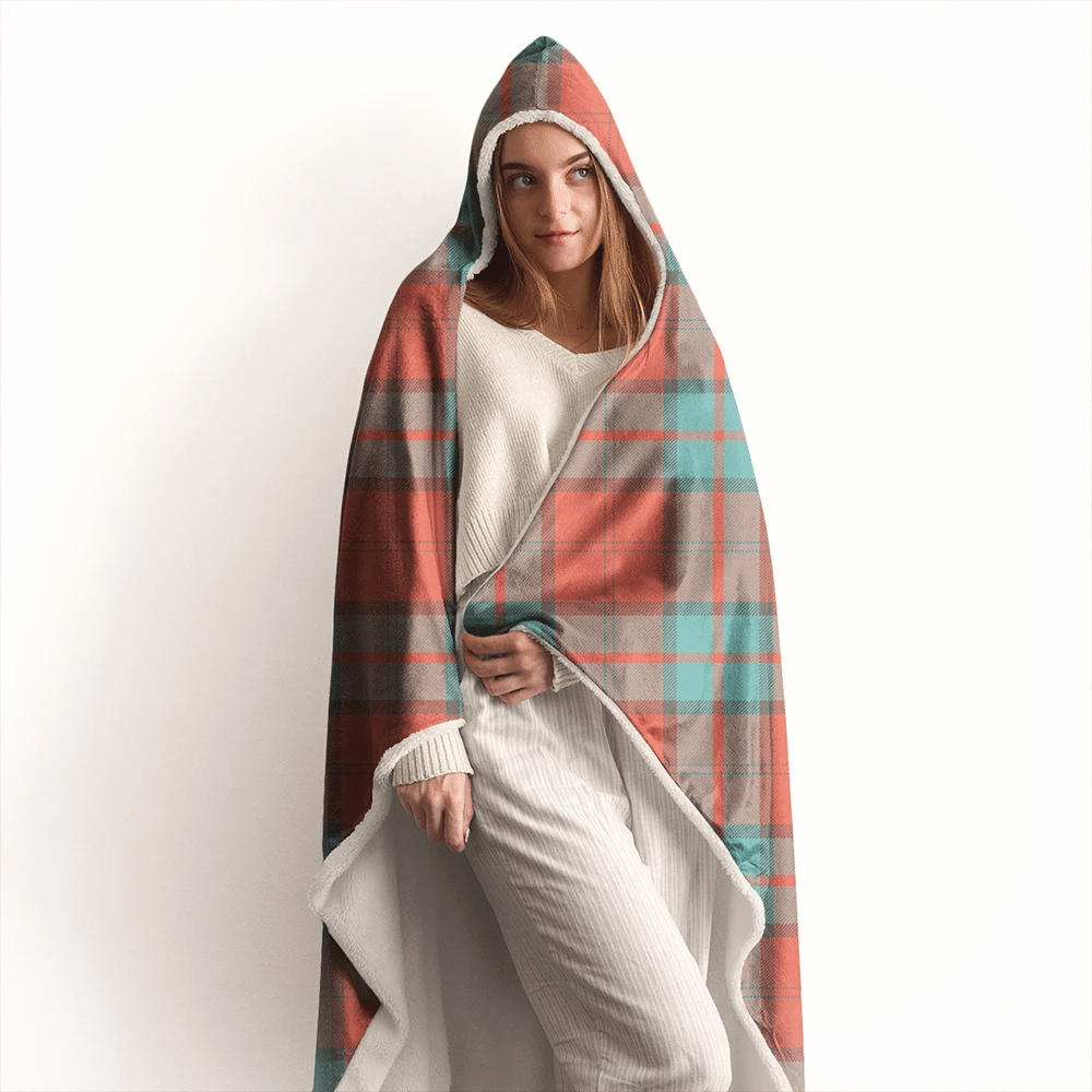 Dunbar Ancient Tartan Crest Hooded Blanket