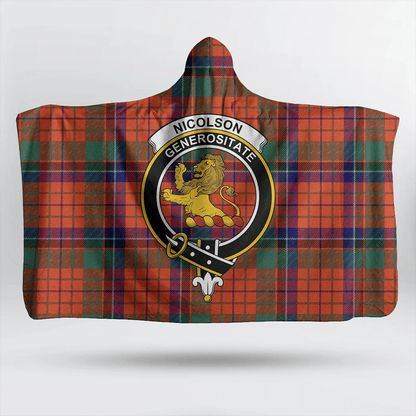 MacLellan Ancient Tartan Crest Hooded Blanket