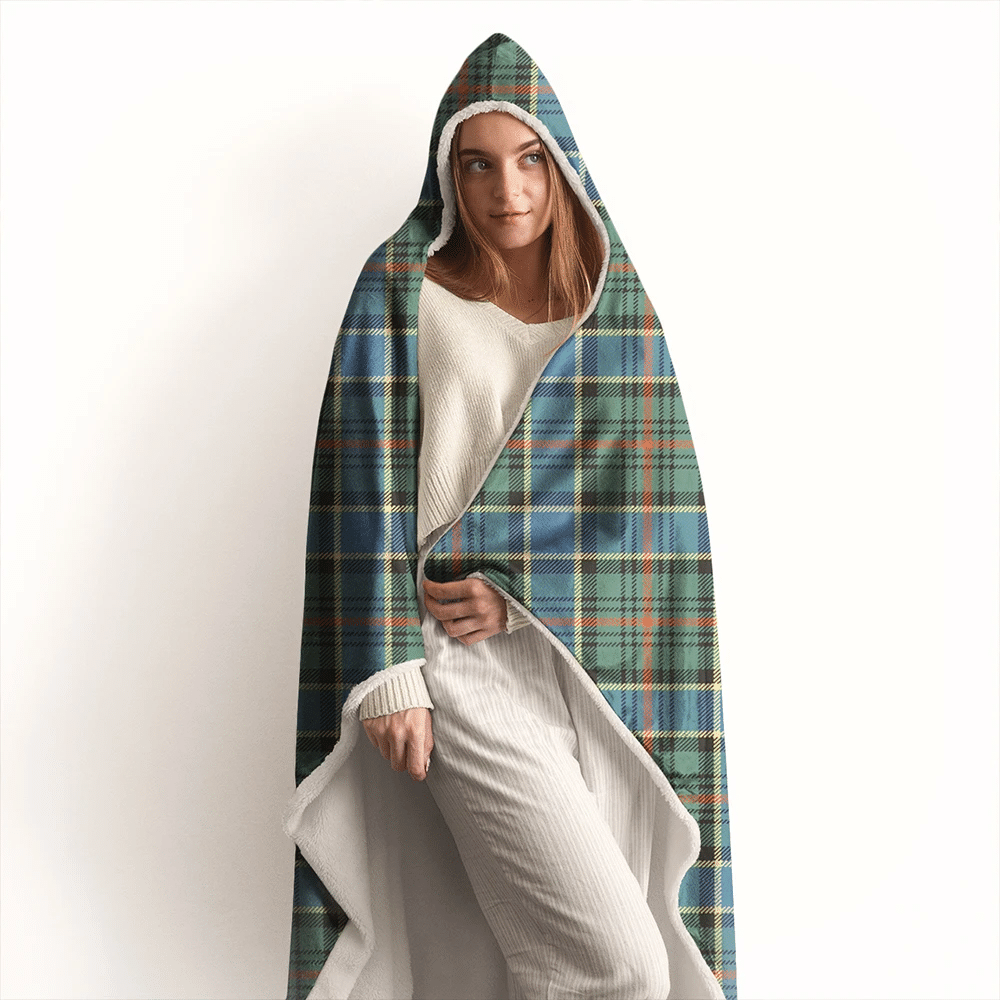 MacMillan Clan Tartan Crest Hooded Blanket