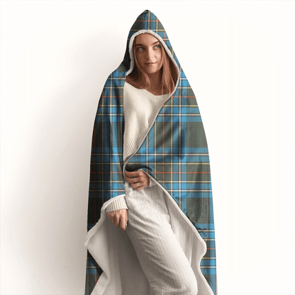 Cockburn Modern Tartan Crest Hooded Blanket