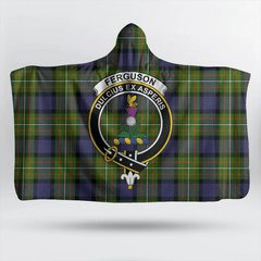 Fergusson Modern Tartan Crest Hooded Blanket