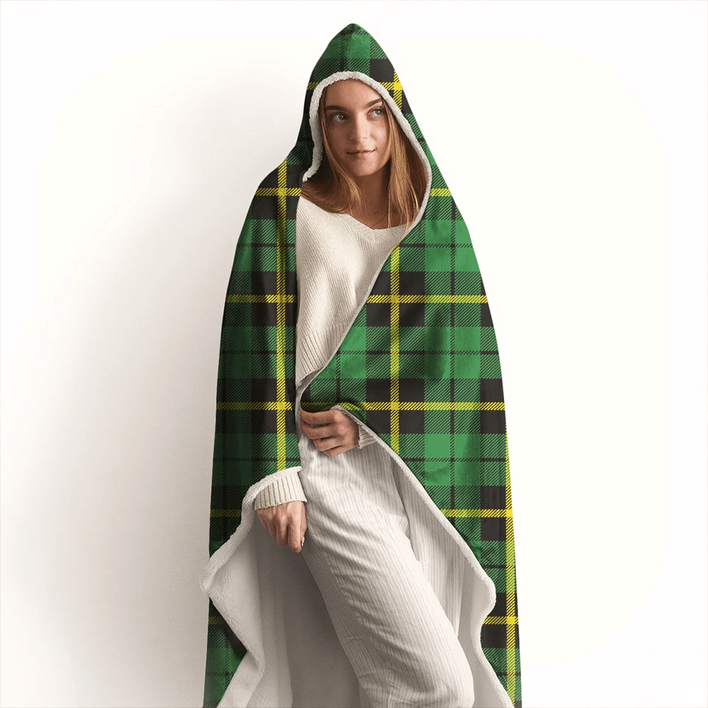 Nicolson Ancient Tartan Crest Hooded Blanket