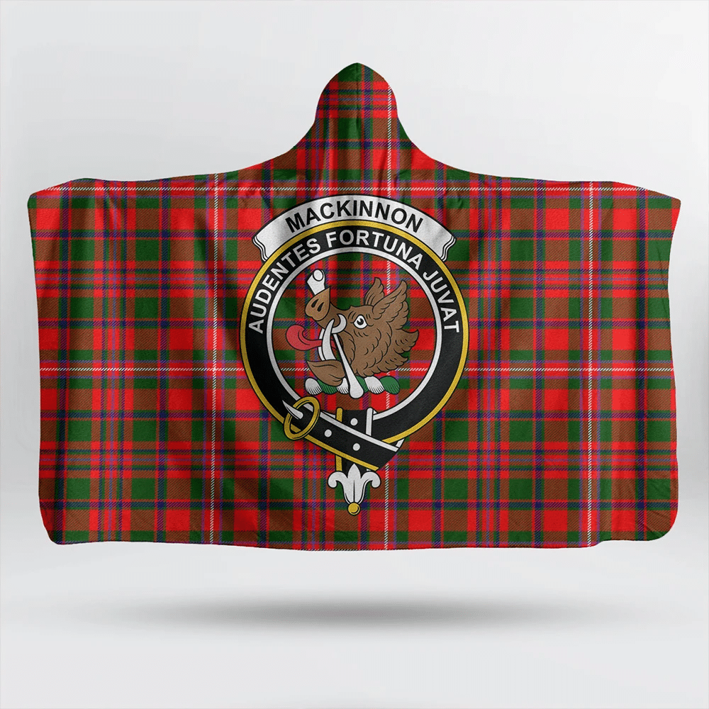 Spens Modern Tartan Crest Hooded Blanket