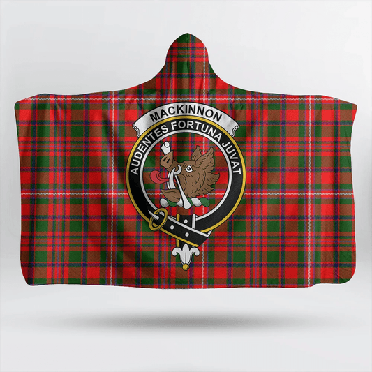 Spens Modern Tartan Crest Hooded Blanket