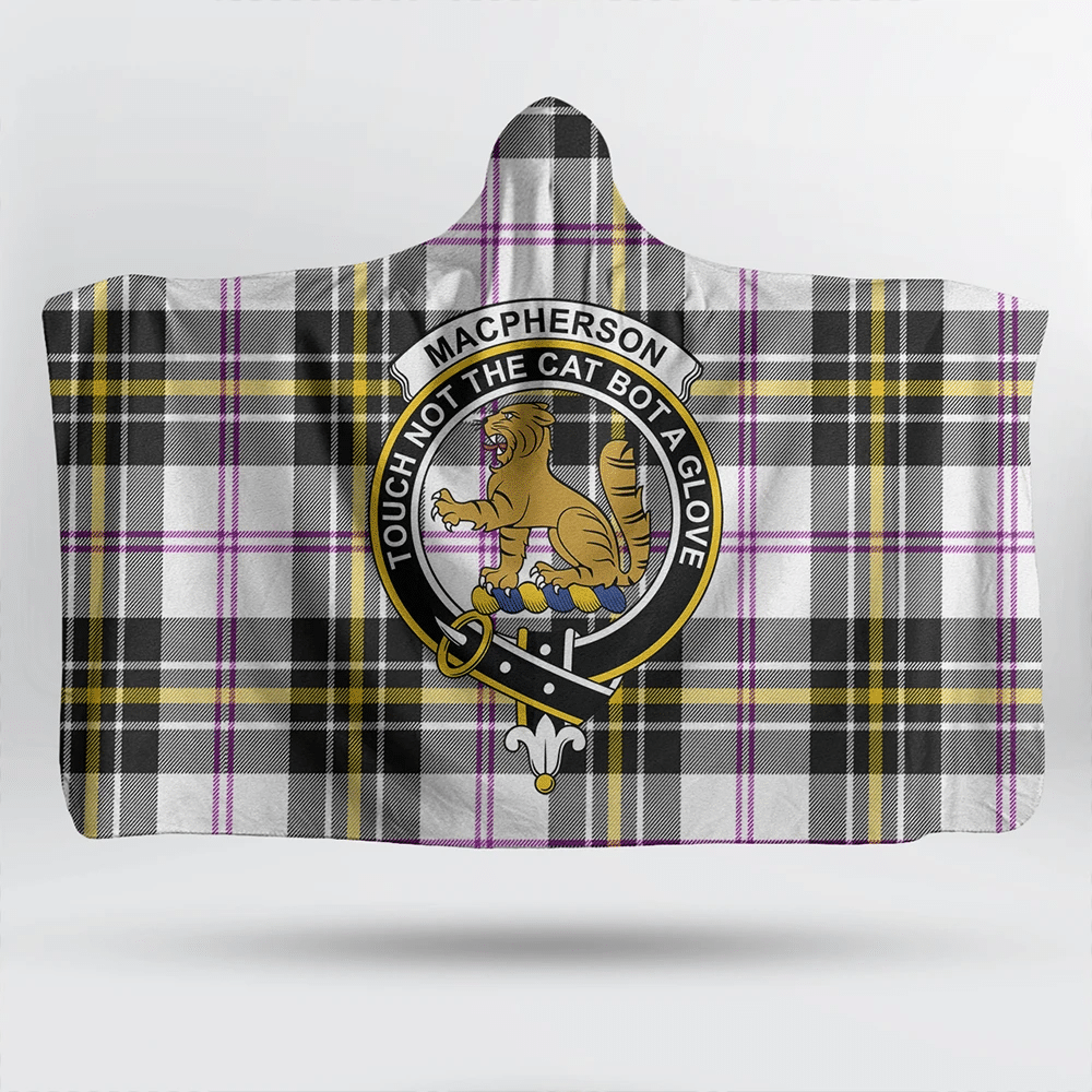 MacDonald of the Isles Hunting Modern Tartan Crest Hooded Blanket