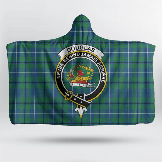 Douglas Ancient Tartan Crest Hooded Blanket