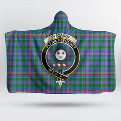MacNab Modern Tartan Crest Hooded Blanket