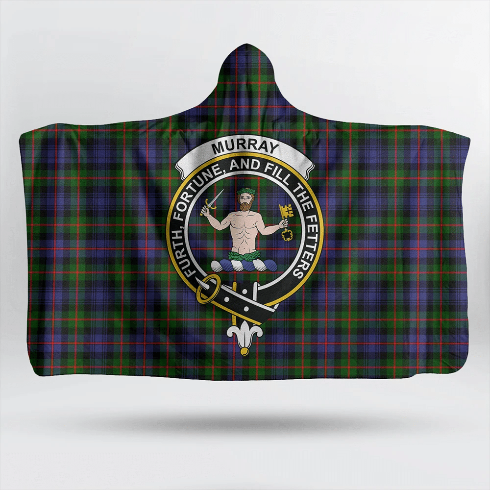 MacLaine of Loch Buie Tartan Crest Hooded Blanket