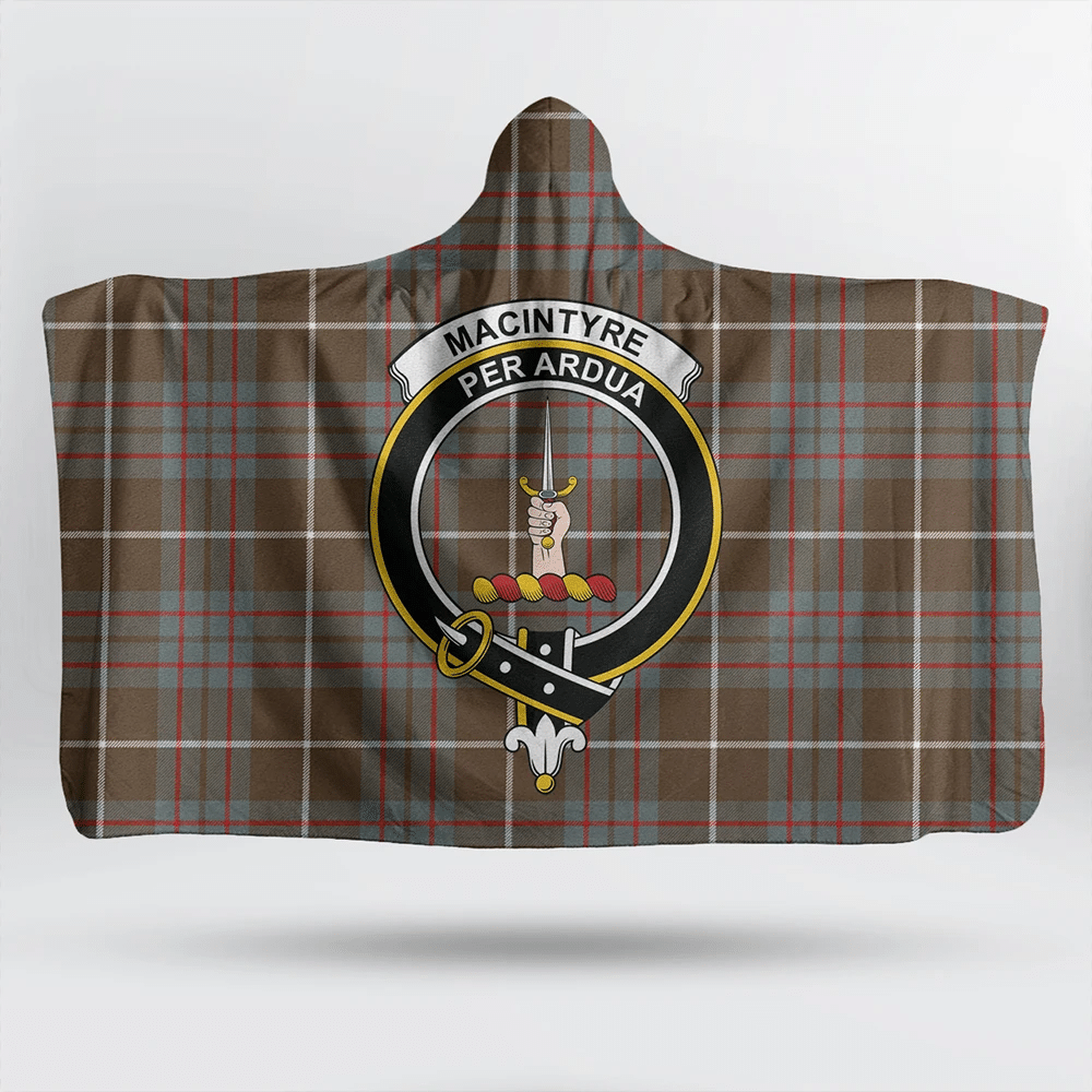 Shaw Ancient Tartan Crest Hooded Blanket